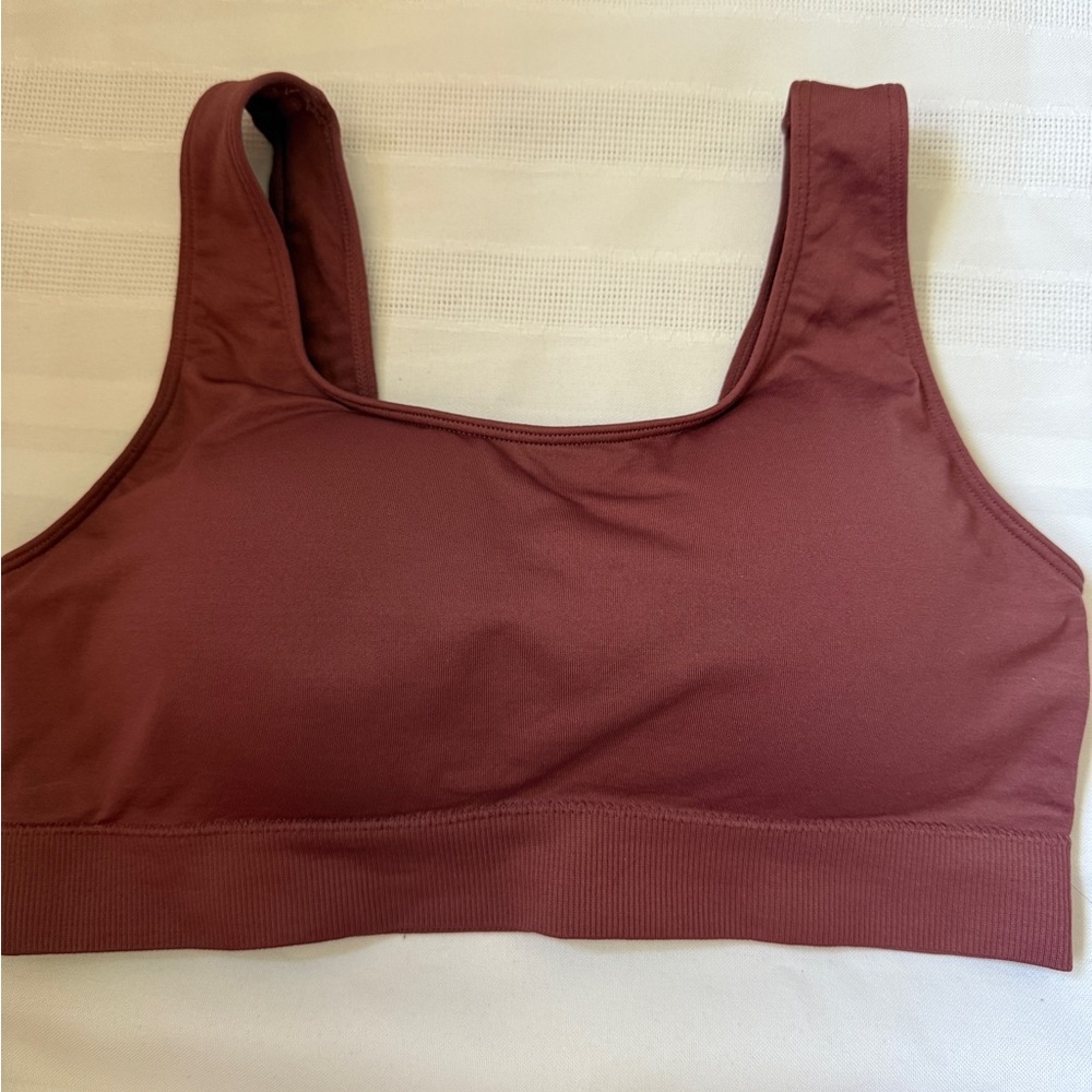 Auden Red Sports Seamless Comfort Bra | Size Large